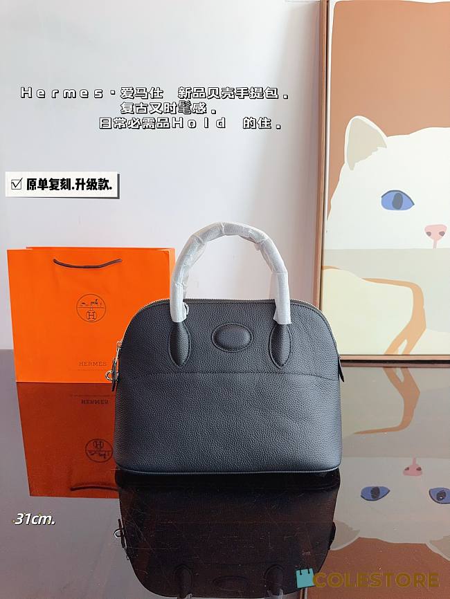 Hermès Bowling Handbag Black 31 x 12 x 23 cm - 1