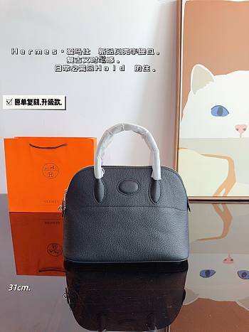 Hermès Bowling Handbag Black 31 x 12 x 23 cm