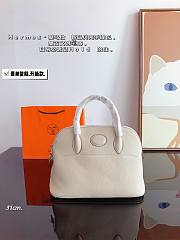 Hermès Bowling Handbag White 31 x 12 x 23 cm - 1