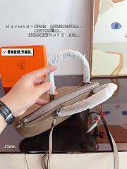 Hermès Bowling Handbag White 31 x 12 x 23 cm - 5