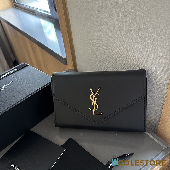 Saint Laurrent UPTOWN Gold Logo Black 21 cm  - 1