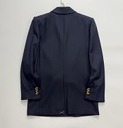 Bottega Veneta Navy Coat  - 6