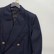 Bottega Veneta Navy Coat  - 4