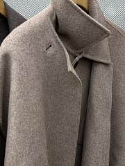 Bottega Veneta Brown/Grey Fur Coat  - 2