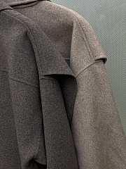 Bottega Veneta Brown/Grey Fur Coat  - 3