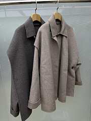 Bottega Veneta Brown/Grey Fur Coat  - 6