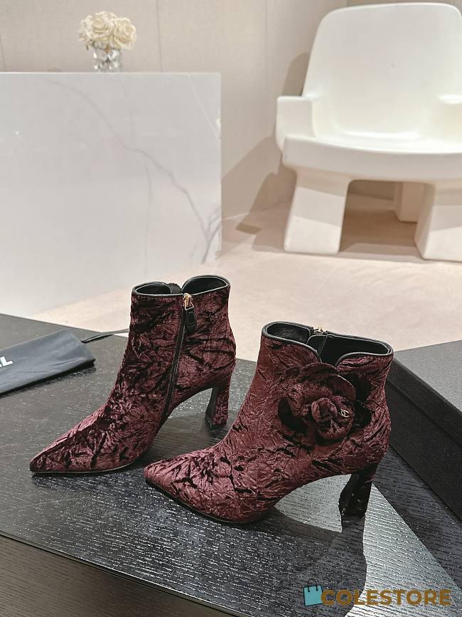 Chanel High Heels Boots Rouge  - 1