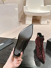 Chanel High Heels Boots Rouge  - 4