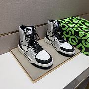 Dolce & Gabbana Sneaker High Top Diamond Black And White  - 5