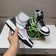 Dolce & Gabbana Sneaker High Top Diamond Black And White  - 3