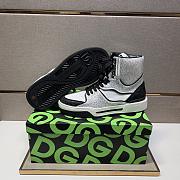 Dolce & Gabbana Sneaker High Top Diamond Black And White  - 2