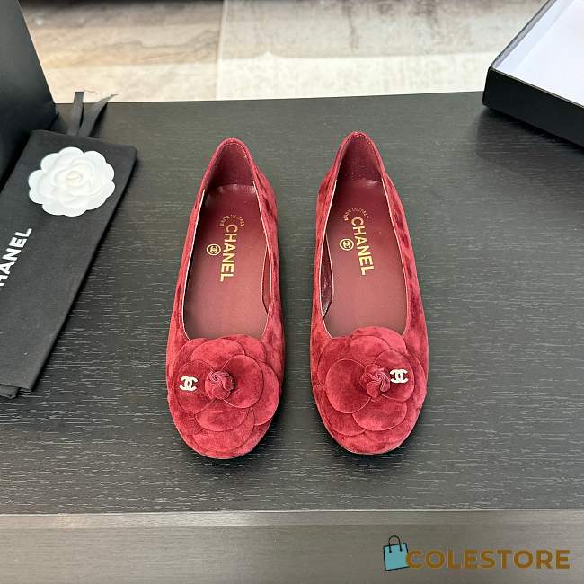 Chanel Flower Shoes Rouge - 1