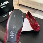 Chanel Flower Shoes Rouge - 6