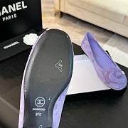 Chanel Flower Shoes Purple - 4