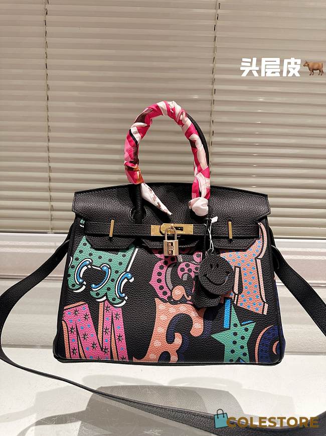 Hermes Handbag Black 30 cm - 1