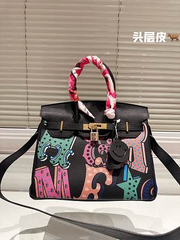 Hermes Handbag Black 30 cm