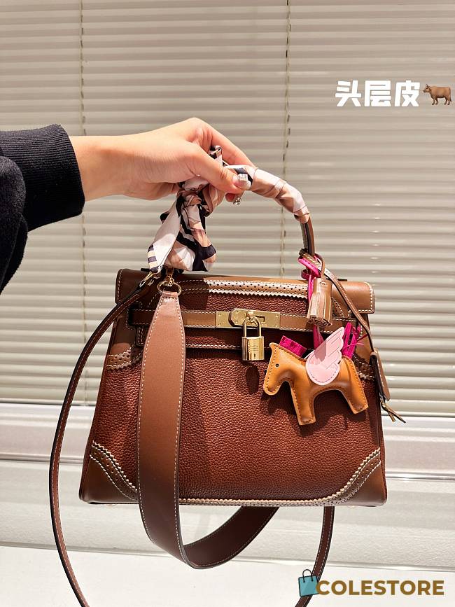 Hermes Handbag Red 28 cm - 1