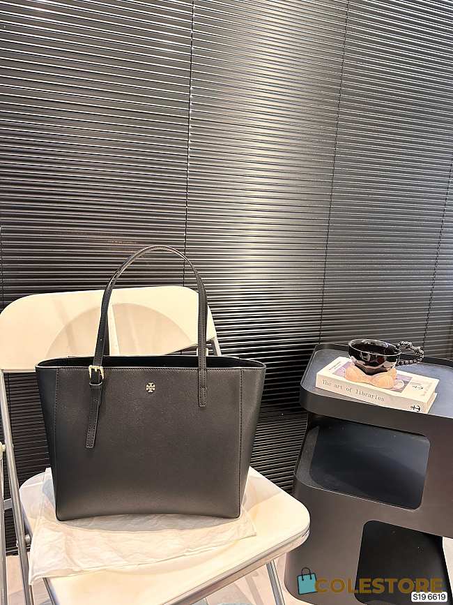 Tory Burch Robinson Tote Bag Black 20 x 25 cm  - 1