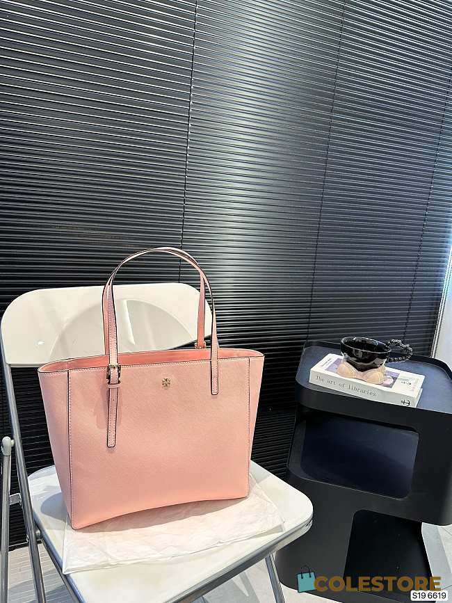 Tory Burch Robinson Tote Bag Pink 20 x 25 cm  - 1
