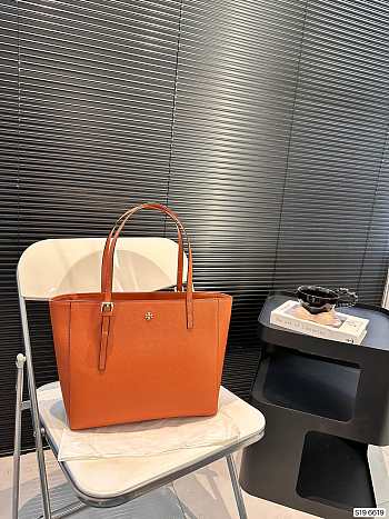 Tory Burch Robinson Tote Bag Brown 20 x 25 cm 