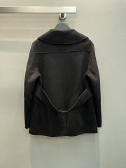 Valentino V Pocket Black Coat  - 2