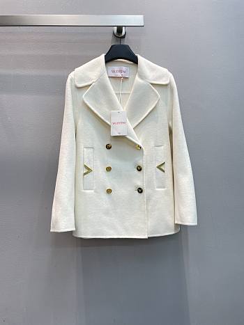 Valentino V Pocket White Coat 