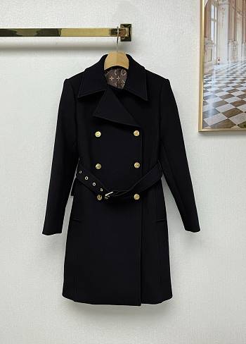 Louis Vuitton 6 Buttons Coats Monogram Black 