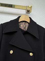 Louis Vuitton 6 Buttons Coats Monogram Black  - 5
