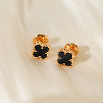 Van Cleef Mini Earrings Gold 