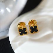 Van Cleef Mini Earrings Gold  - 4