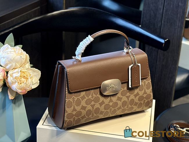 Coach Eliza Handbag Brown 27 x 18 cm  - 1