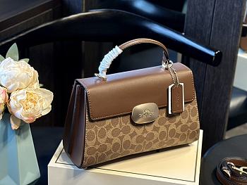 Coach Eliza Handbag Brown 27 x 18 cm 