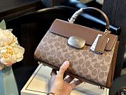 Coach Eliza Handbag Brown 27 x 18 cm  - 3