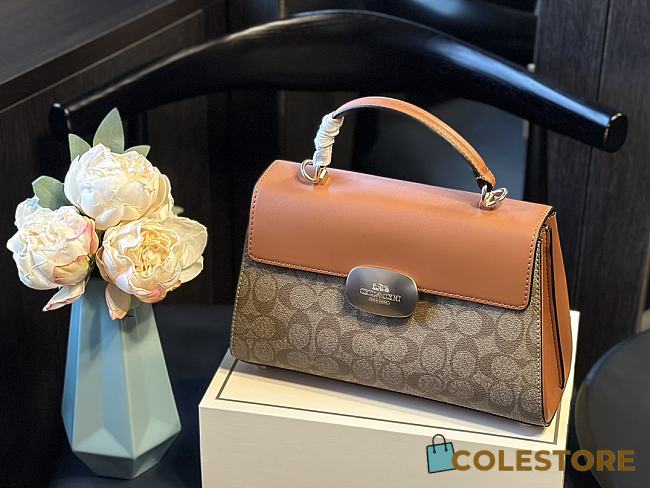 Coach Eliza Handbag Orange 27 x 18 cm  - 1