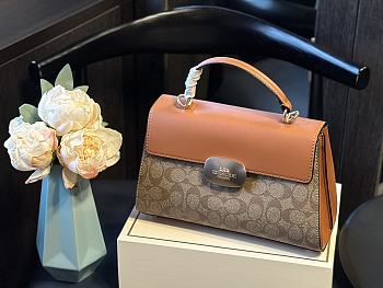 Coach Eliza Handbag Orange 27 x 18 cm 