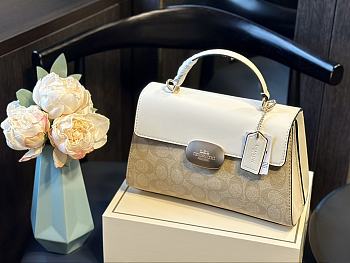 Coach Eliza Handbag White 27 x 18 cm 