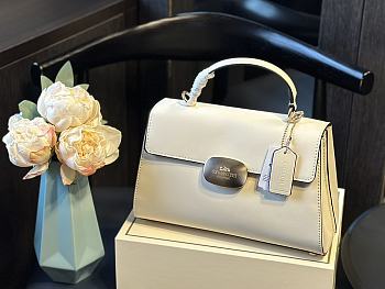 Coach Eliza Handbag Full White 27 x 18 cm 