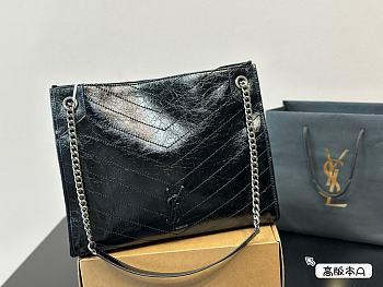 YSL Saint Laurrent Shopping Bag Black 33 x 27 cm