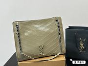 YSL Saint Laurrent Shopping Bag Green 33 x 27 cm - 1