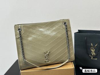 YSL Saint Laurrent Shopping Bag Green 33 x 27 cm