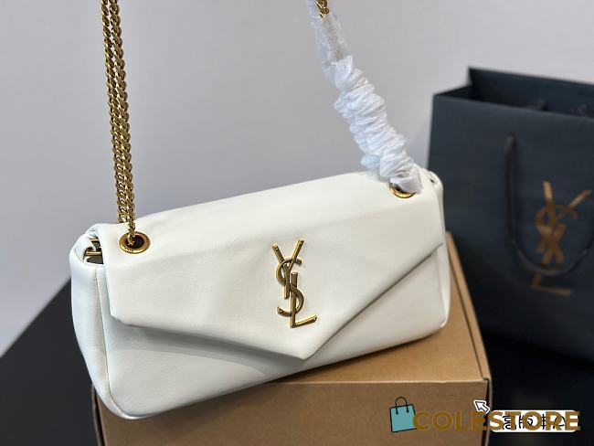 YSL Saint Laurrent Calypso White 27 x 12 cm  - 1