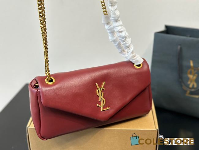YSL Saint Laurrent Calypso Red 27 x 12 cm  - 1