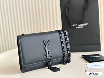 Saint Laurrent Kate Black Chain 24 cm 