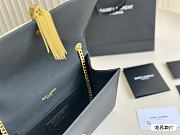 Saint Laurrent Kate Silver Chain Black 24 cm - 2