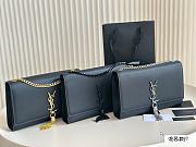 Saint Laurrent Kate Yellow Chain Hot Pink 24 cm  - 6