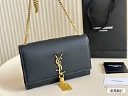 Saint Laurrent Kate Yellow Chain Grey 24 cm  - 4