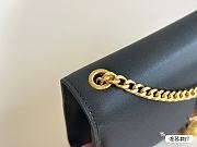 Saint Laurrent Kate Silver Chain Beige 24 cm - 4