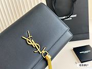 Saint Laurrent Kate Silver Chain Yellow 24 cm  - 4