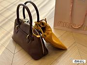Miu Miu Aventure Nappa Leather Top-Handle Bag Brown 27 x 17 cm - 6