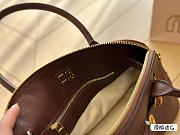 Miu Miu Aventure Nappa Leather Top-Handle Bag Brown 27 x 17 cm - 5